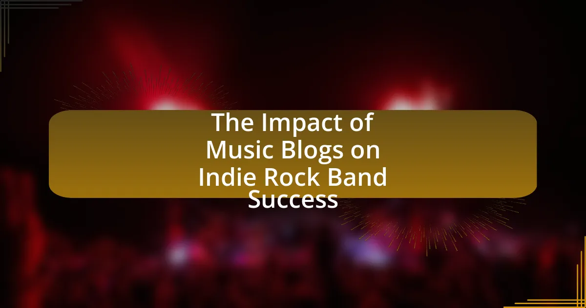 The Impact of Music Blogs on Indie Rock Band Success