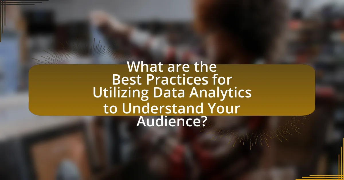 What are the Best Practices for Utilizing Data Analytics to Understand Your Audience?